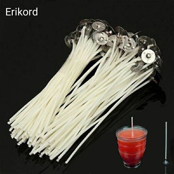 100pcs 12cm Soy Wax Candle Wicks 12cm Candle Wick Tabs Pre Etsy Canada
