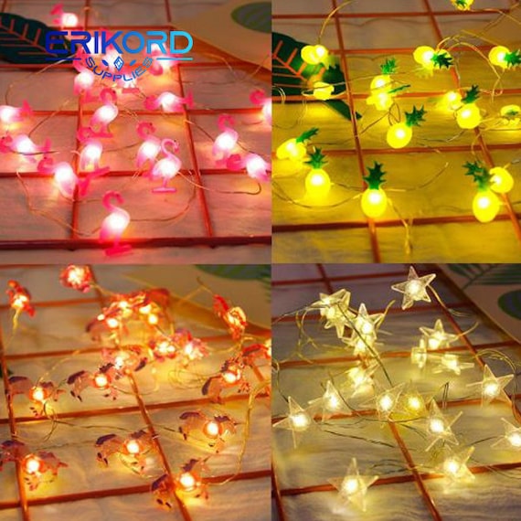 2m 20 Light Flamingo Unicorn LED Fairy Light String Bedroom Wedding Party Decor 2m 20 Light Flamingo Unicorn LED Fairy Light String Bedroom Wedding Party Decor