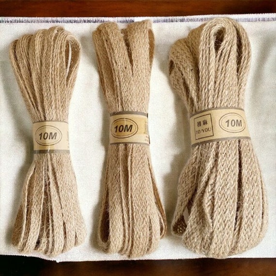 Cordon De Chanvre/jute 2mm - 10 Mètres - Couleur Rose - Neuf