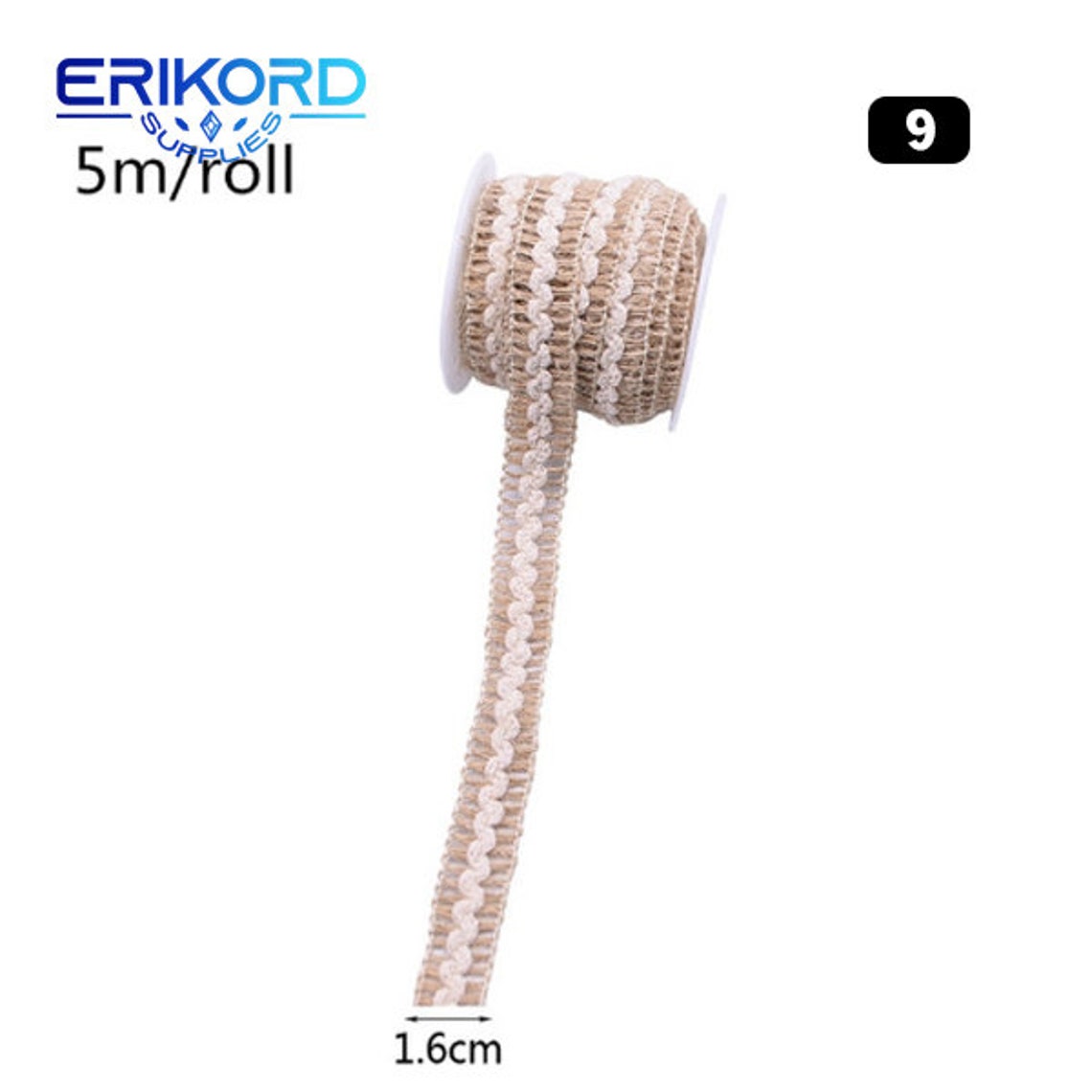5-10m Natural Vintage Hand Weaving Burlap Jute Cord Hemp Rope Gift ...