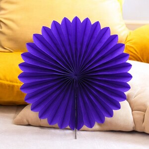 5pcs 10/15/20/25cm Paper Fan Pinwheel Round Lantern Giant Paper Flowers ...