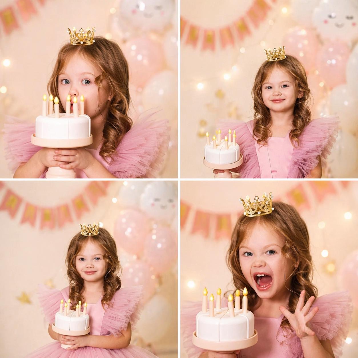 Mini Gold Crown Cake Toppers (5/25 PCS) – Princess Queen Pearl Crowns ...