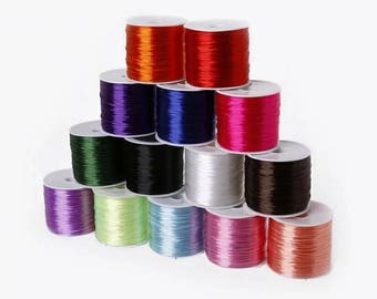 Free Shipping! 60m 0.7mm Colorful Stretchy Elastic Cord Crystal String Wire For Jewelry Making Beading Bracelet Wire Fishing Thread Rope