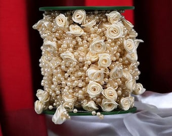 5 Meter Angelschnur Kunstperlen Perlen Kette Girlanden Blumen Party Dekoration Lieferungen Perle Hochzeit Dekor künstliche Perlengirlande