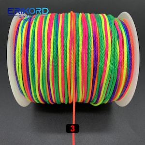 0.5/0.8/1.0/1.5mm 5/10 Yards Nylon Cord Thread Chinese Knot Macrame Cord Bracelet Braided String DIY Tassels Beading for Shamballa Rope 3