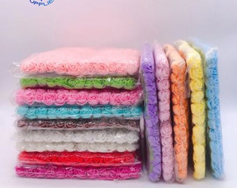 144pcs 2cm Mini Foam Roses for Home Wedding Fake Flower Decor Scrapbooking DIY Wreath Gift Box Artificial Flower Bouquet