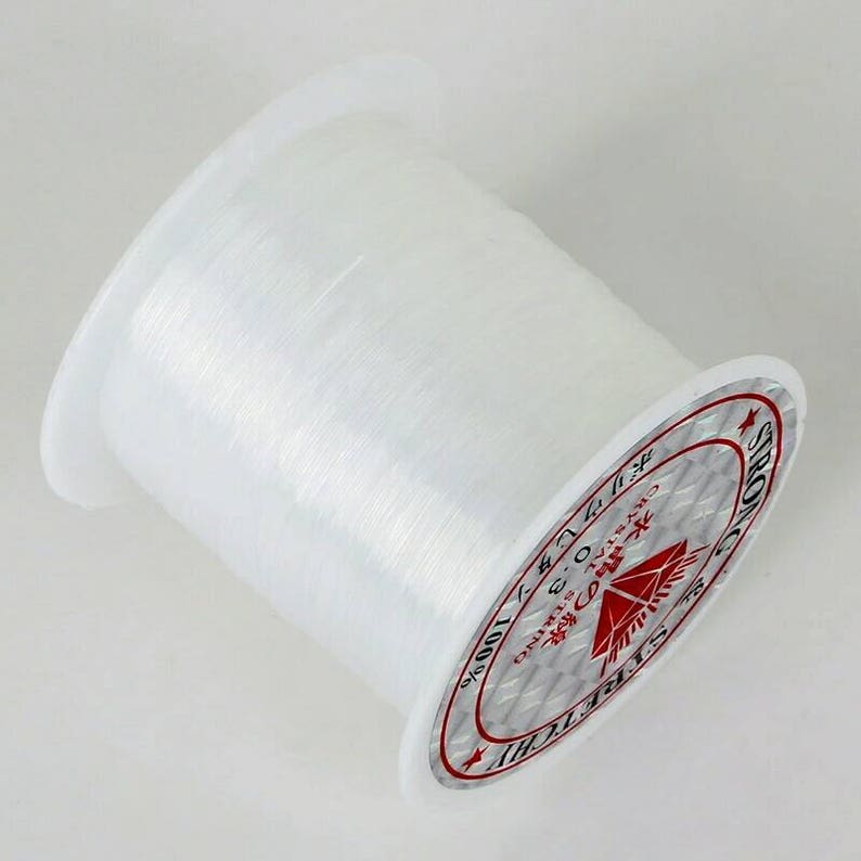 0.2/0.25/0.3/0.35/0.4/0.45/0.5/0.6mm 1 Roll Fish Line Wire Clear Non-Stretch Strong Nylon String Beading Cord Thread Jewelry DIY Bracelet image 4