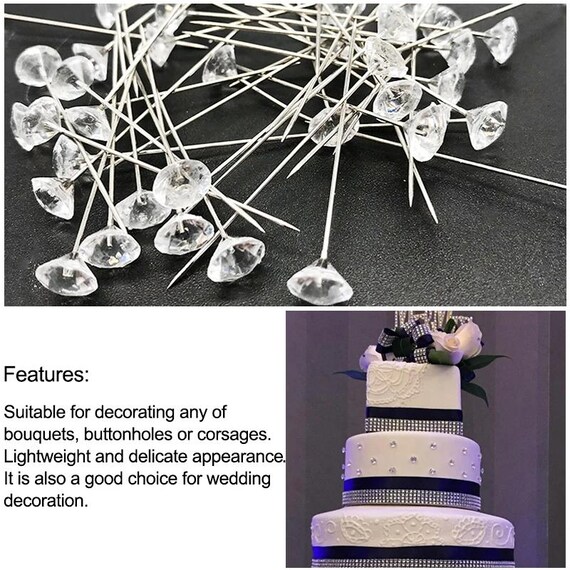 3CM 1.18 spilla Pin strass Diamante cristallo spille fiore per Bouquet da sposa accessori fai da te k abo da festa