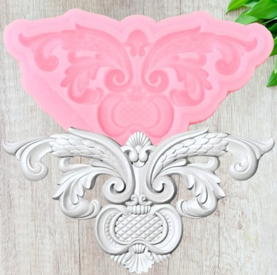 Stampo Per Pasta Di Zucchero Stampo Pasta Zucchero Stampo Silicone Barocco - Per Decorazione Torte, Pasta Di Zucchero E Cioccolato Stampo Multiuso Cioccolato Argilla Stampo Silicone Barocco Fondente