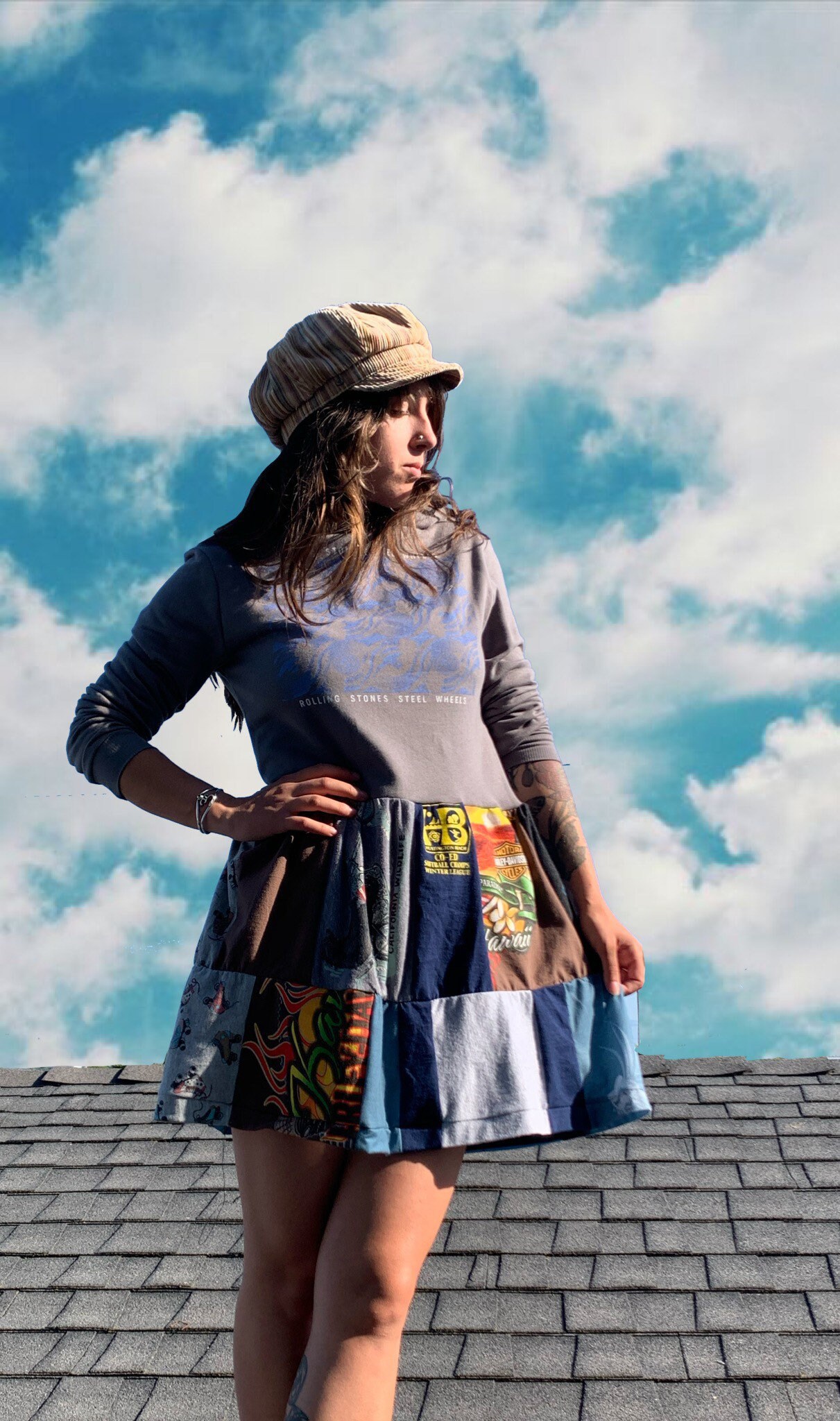 Rolling Stones T-shirt Hoodie Dress - Etsy