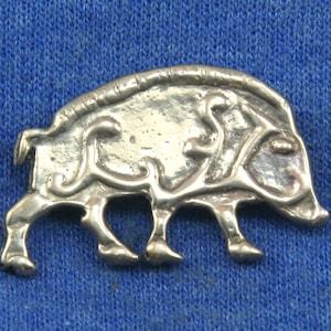 Celtic Boar Brooch - Bronze or Silver