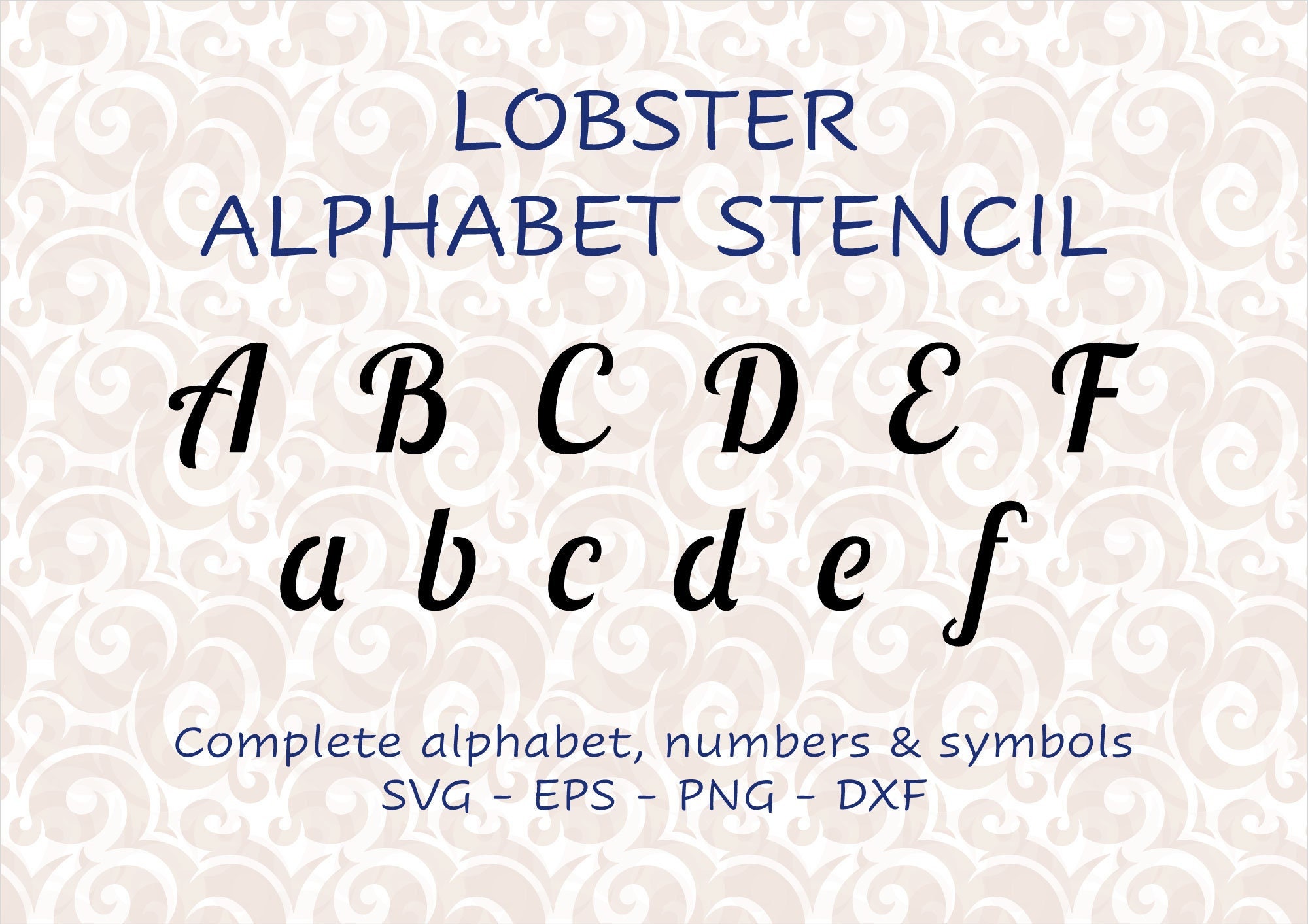 Stencil Letters and Numbers Stock Vector by ©Binkski 40126747