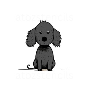 Imágenes prediseñadas estilo dibujos animados de perros amantes de la diversión, diez imágenes jpeg diferentes para descarga digital