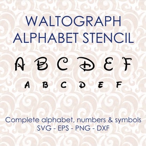 Fancy script style letter vector stencil complete alphabet upper/lowercase, numbers & symbols Svg png dxf eps digital cutting files #246