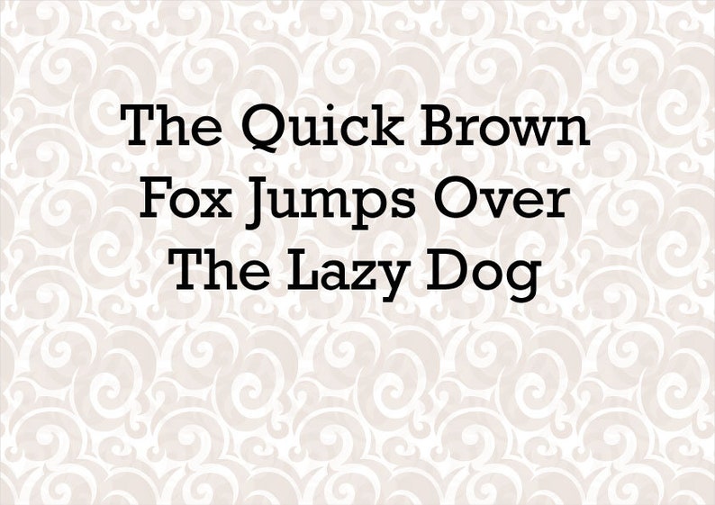 Puede incluir: El zorro marr&oacute;n r&aacute;pido salta sobre el perro perezoso. Esta es una frase cl&aacute;sica de los libros infantiles.