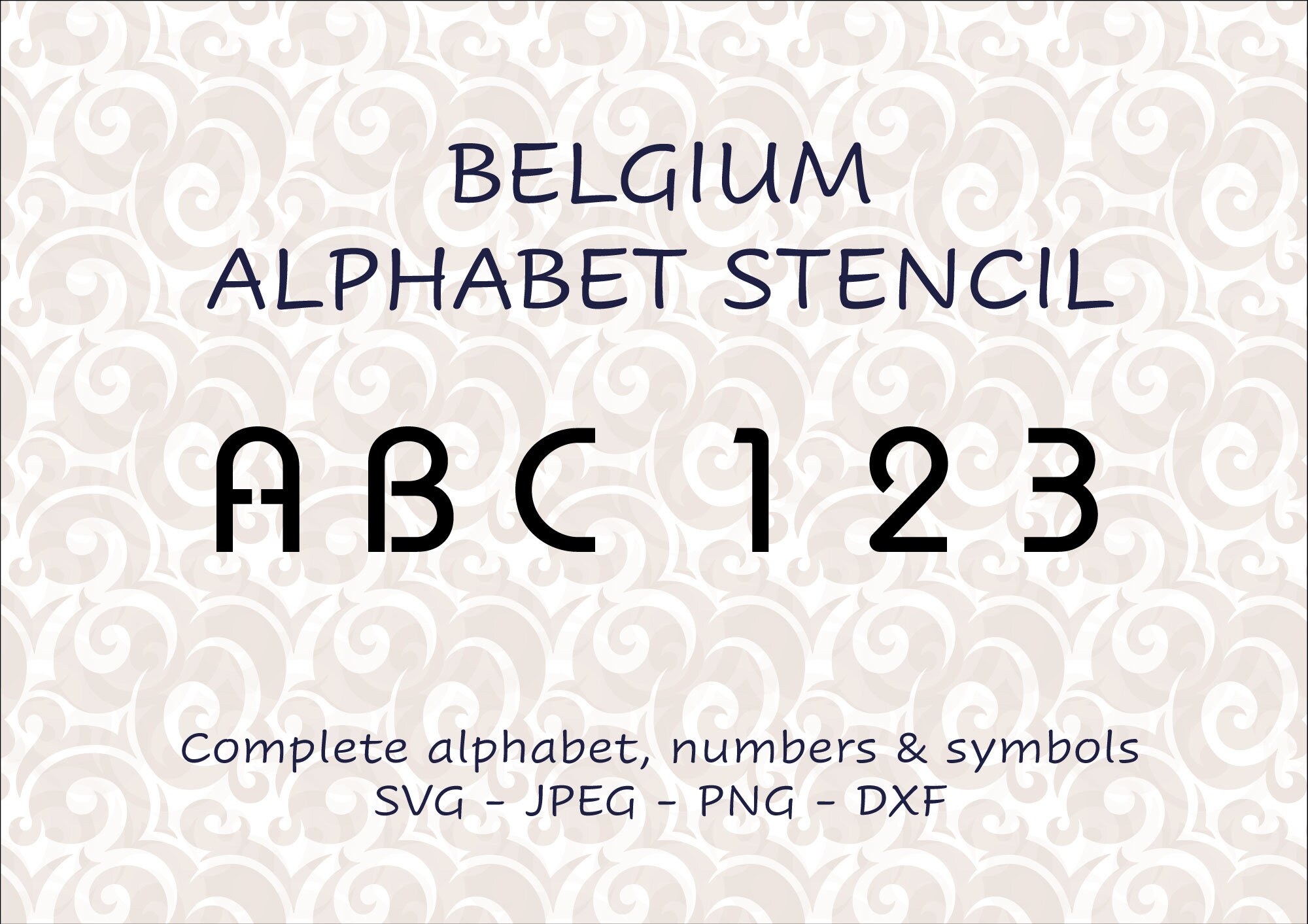 alphabet letter stencil vector image svg files for cutting etsy