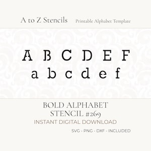 Plantilla de letras en negrita: plantilla imprimible para letreros (descarga digital) imagen 1