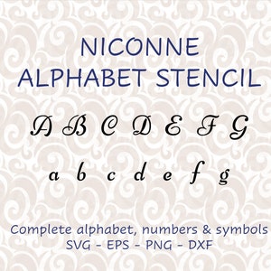 Kursive Schreibschrift Buchstabe Vektor Schablone Alphabet Groß-/Kleinbuchstaben, Zahlen & Symbole SVG PNG DXF Download Datei #234