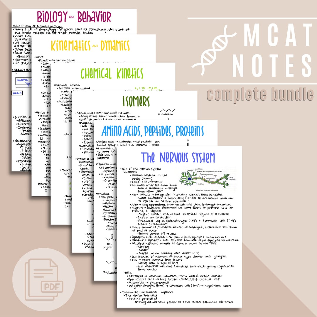 Complete MCAT Study Guide - Etsy