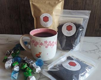 Dungeon Master Tea - black and jasmine green tea
