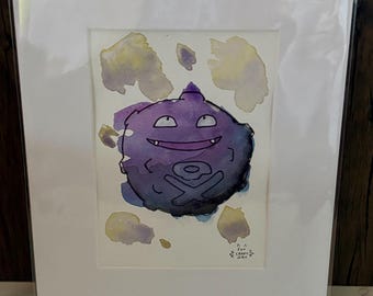 Koffing Watercolor Painting