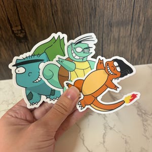 Pokemon x Ed, Edd, & Eddy Mash-Up Crossover Vinyl Stickers