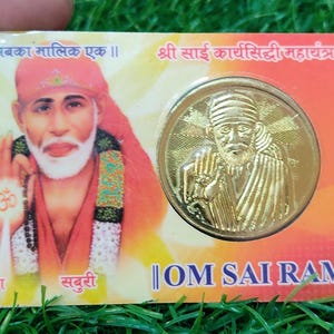 Sai baba sainath shirdi om sai ram cartão de bolso ATM para obter a bênção de shirdi sai baba