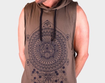 Sacred Geometry Shirt | Sacred Geometry Tank Top | Cut off Shirt | Muscle Tank | Tank Top | Hoodie Tank Top | Mandala Shirt