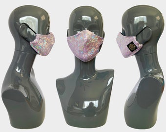Sparkle Face Mask | Bling Face Mask | Holographic Face Mask | Rave Mask | Glitter Face Mask | Bling Mask | Washable | Adjustable