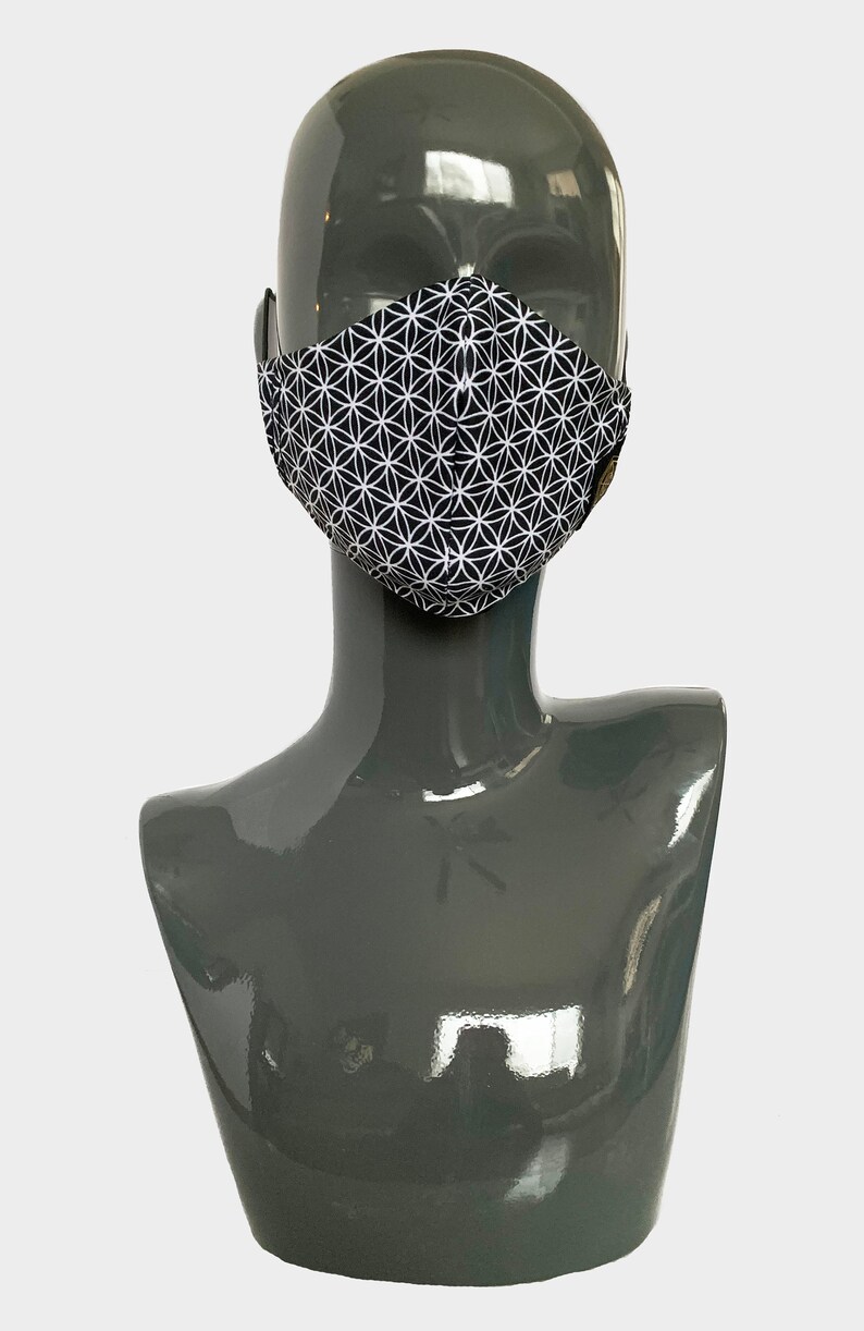 Sacred Geometry Festival Hood Face Mask Rave Mask Rave | Etsy