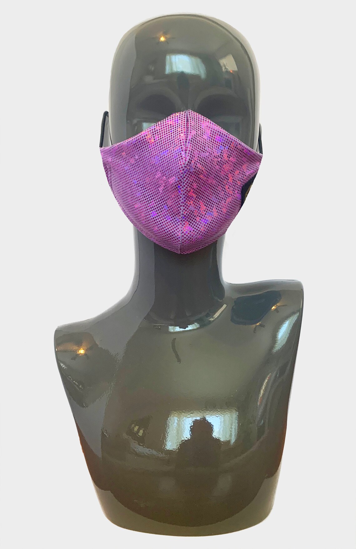 Glitter Face Mask Rave Mask Sparkle Face Mask Bling Face Etsy