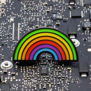 Apple Park Rainbow Enamel Pin
