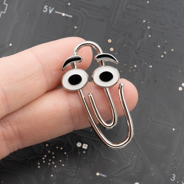 Paperclip Assistant Enamel Pin