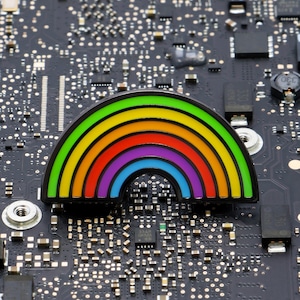 Pin arcoíris de Apple Park
