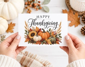 Fijne Thanksgiving-wenskaart (direct digitaal te downloaden)