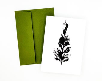 8 Note Cards with Envelopes Set Boxed- Woodland Pine Tree