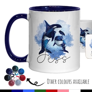 Personalised Orca Killer Whale Coffee Mug MGZ088