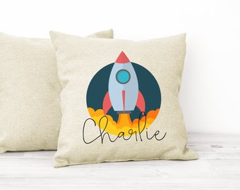 Space pillow | Etsy Rocket pillow case | Etsy