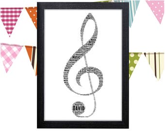 Music word art | Etsy
