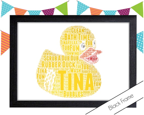 personalised bath duck