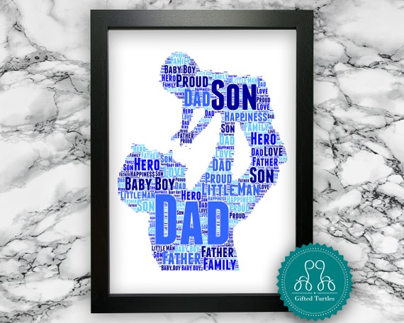 personalised gifts for dad from baby