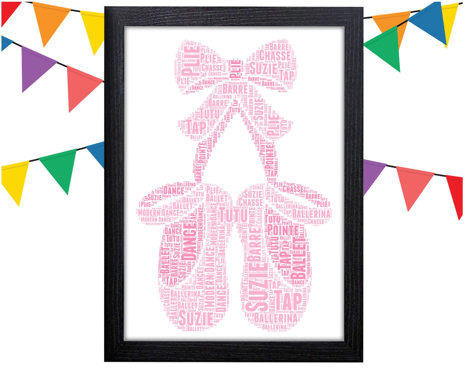 personalised printable word art gift ballet gift ballerina gifts ballet shoes gift wall art wall prints wall art digital downloa