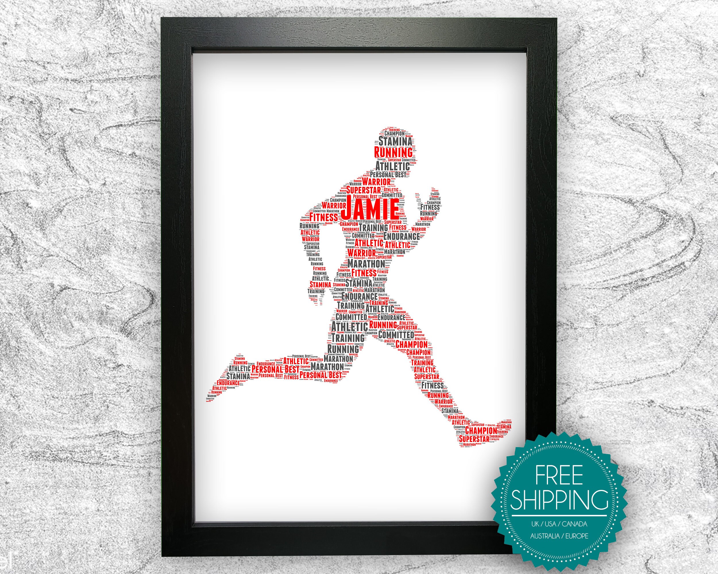 Personalised Running Gift Triathlon Marathon Training Gifts Etsy