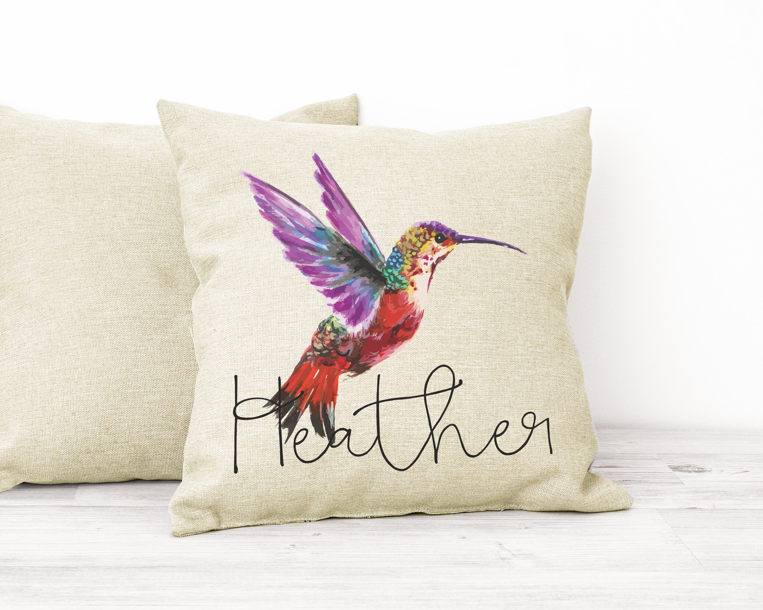 hummingbird cushion