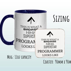 This Is What A Badass Programmer Looks Like 11oz Coffee Mug Tea Gift Idea For Web Developer Software Development Computer Engineering MG0614 image 6