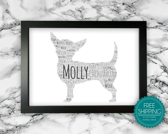 Personalised chihuahua gifts Clearance