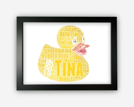 Personalised bath sale duck