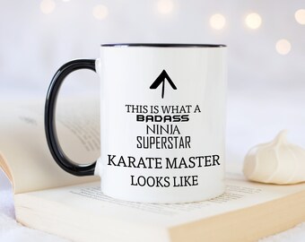 This Is What A Badass Karate Master Looks Like 11oz Coffee Mug Tea Gift Idea For Martial Arts Sensei Coach Instructor MMA Fighter MG0749