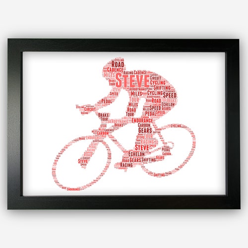 Definition of Bikeaholic Quote Poster Biking Cycling Etsy UK