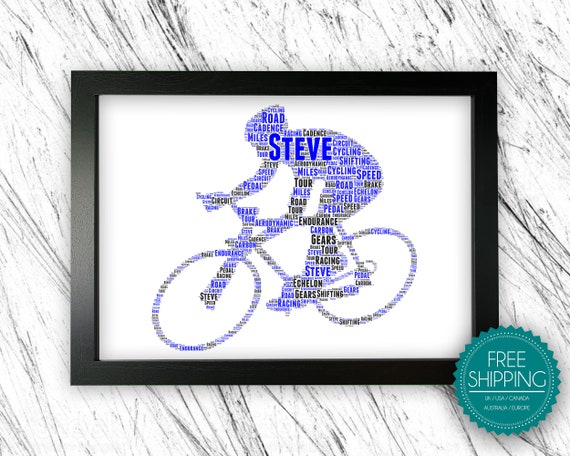 Personalised Cycling Gift Bicycle Cyclist Gifts Road Cycling | Etsy